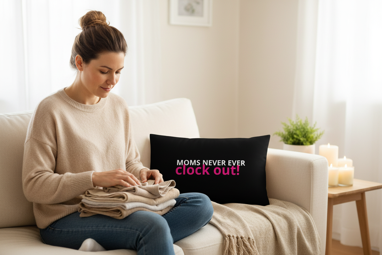 Moms Never Ever Clock Out - soft warm lifestyle setting