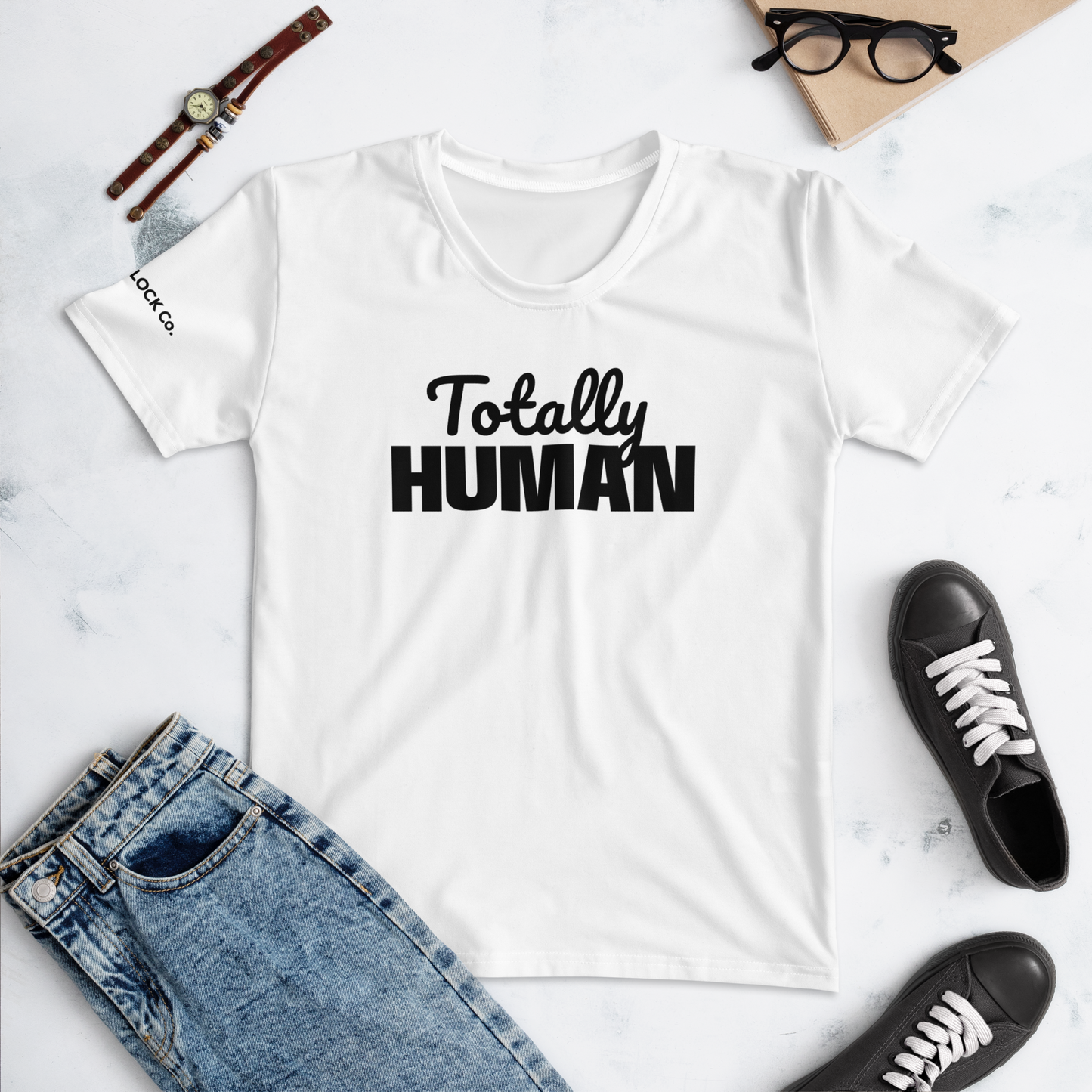 Totally Human Women's Crew Tee | OFF THE CLOCK Co.