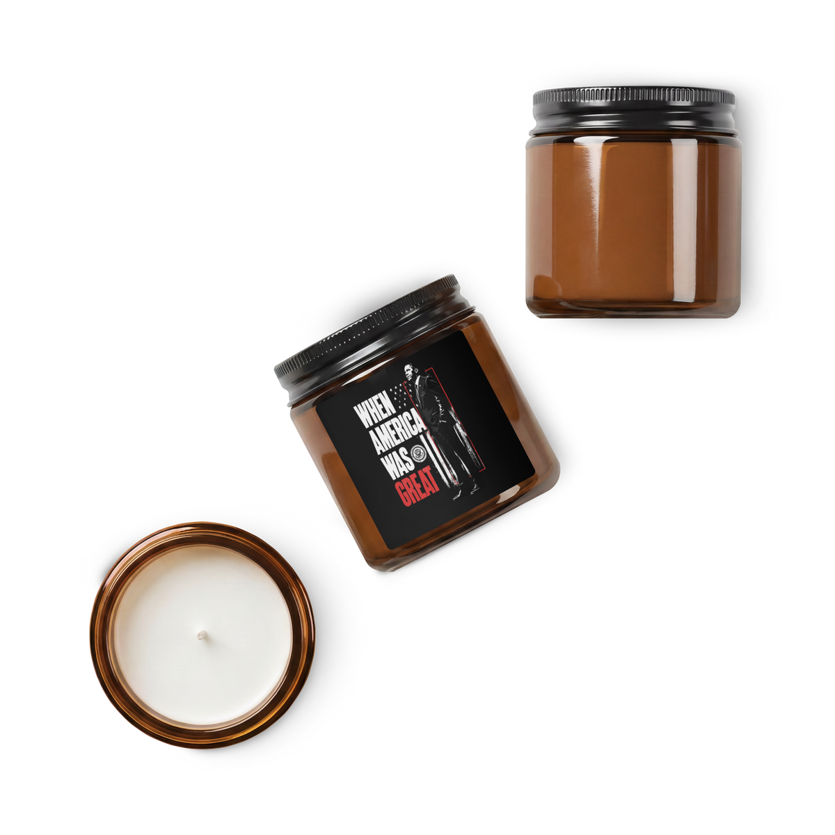When America Was Great | Amber Jar Soy Candle | OFF THE CLOCK Co.