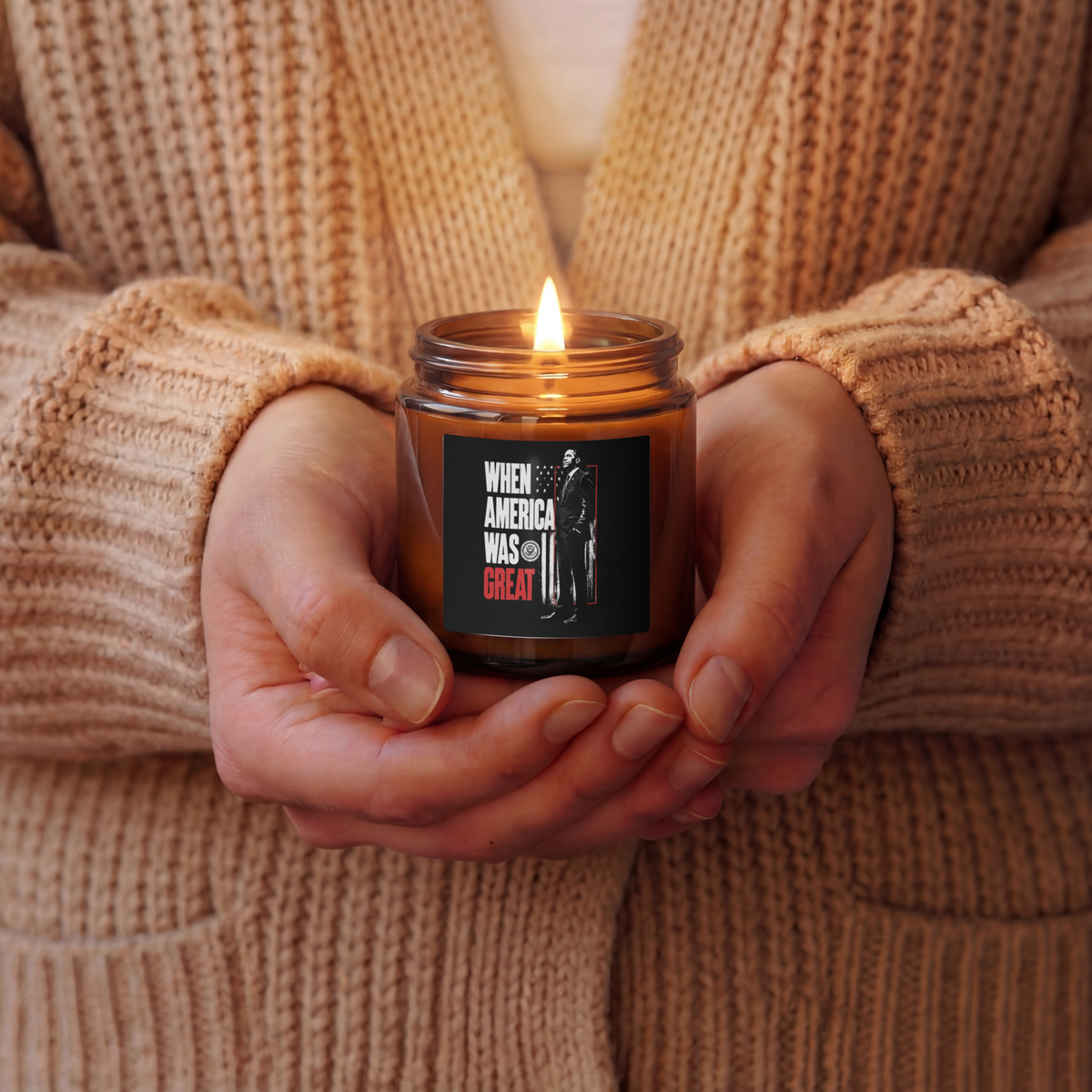 When America Was Great | Amber Jar Soy Candle | OFF THE CLOCK Co.