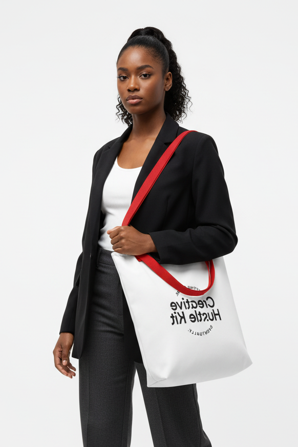 Creative Hustle Kit - Red Strap Female Model Scaled Logo