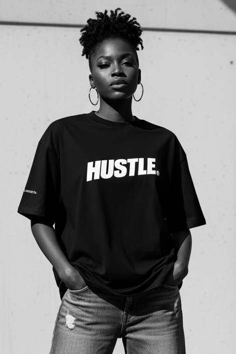 HUSTLE. Model Mockup