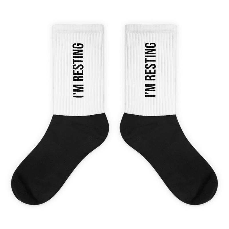 I'm Resting Unisex Socks | OFF THE CLOCK Co.