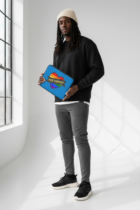 Love Out Loud Laptop Sleeve - Model Mockup