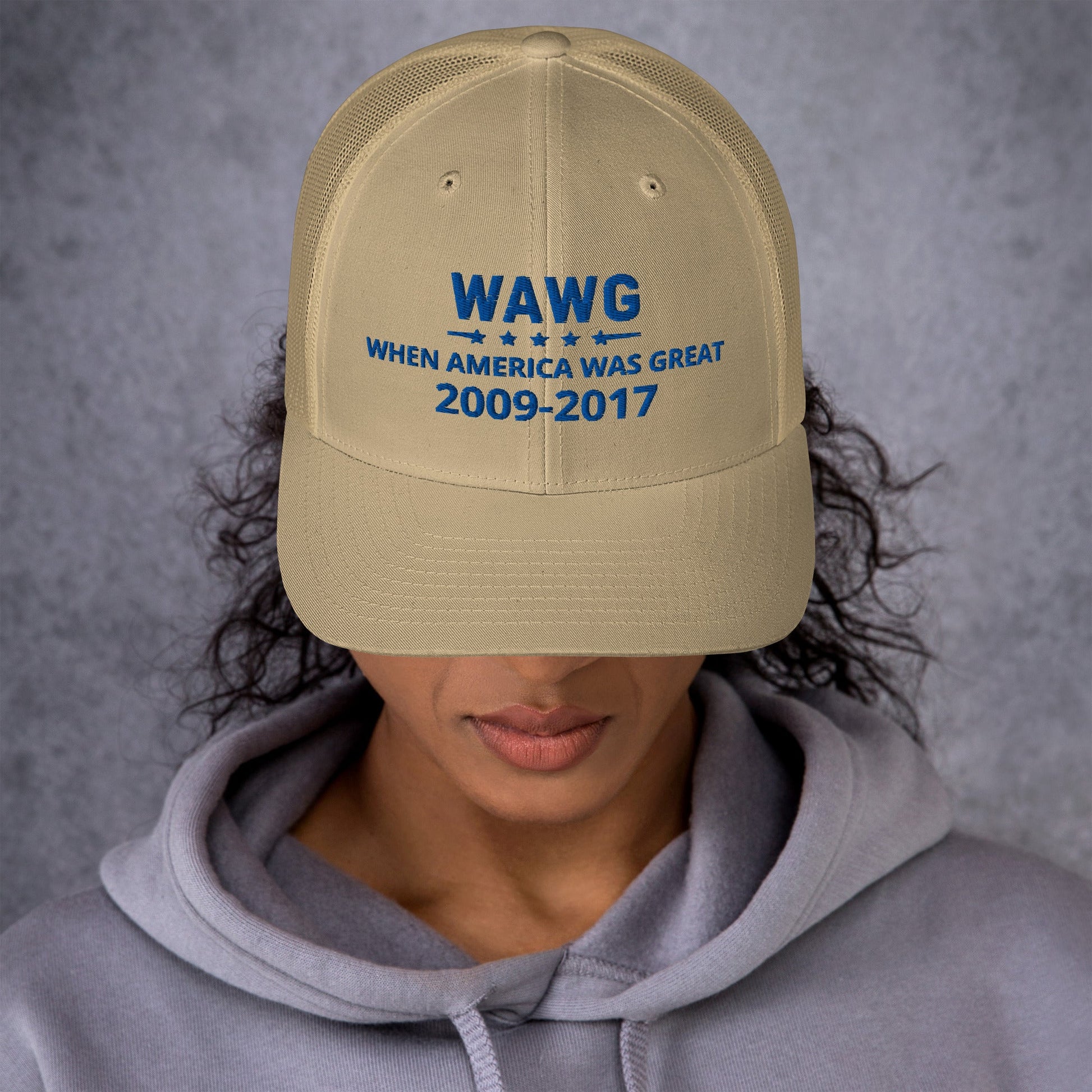 WAWG Retro Trucker Hat - Front