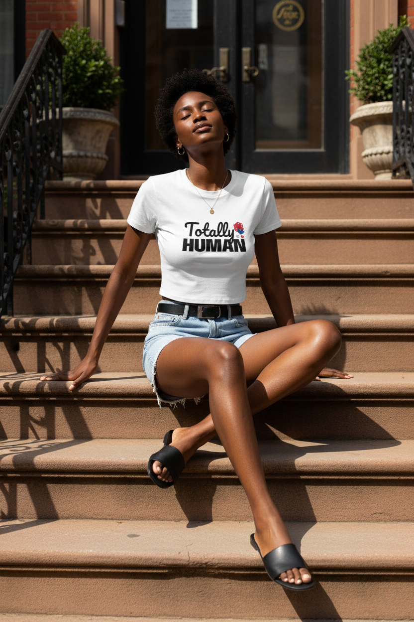 Totally Human Crop Tee - Stoop Lifestyle