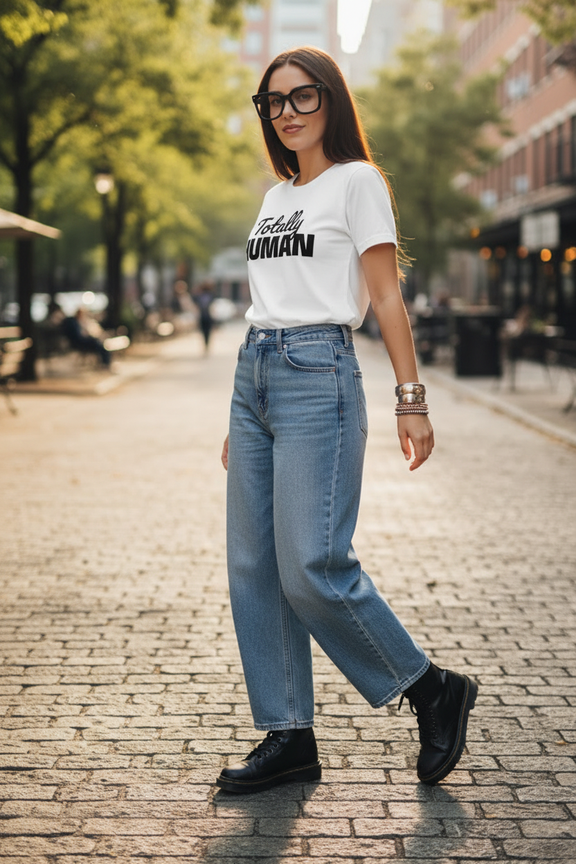 Totally Human Nerdy Hip Lifestyle Model