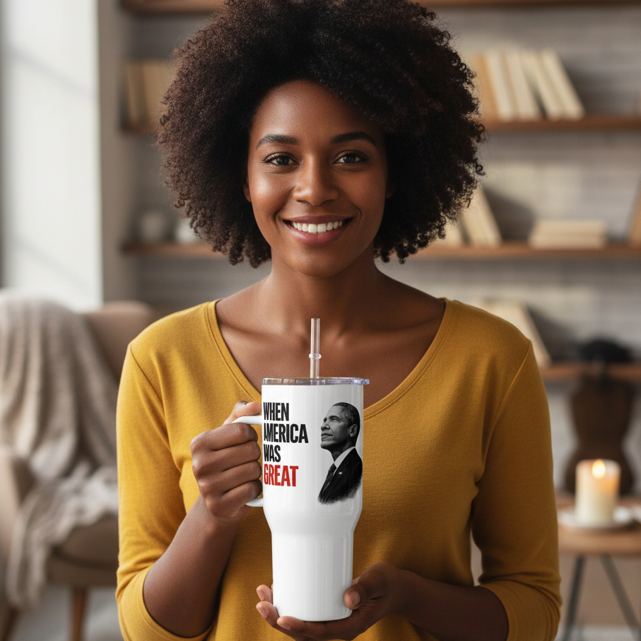 Travel Mug - Black Female Model