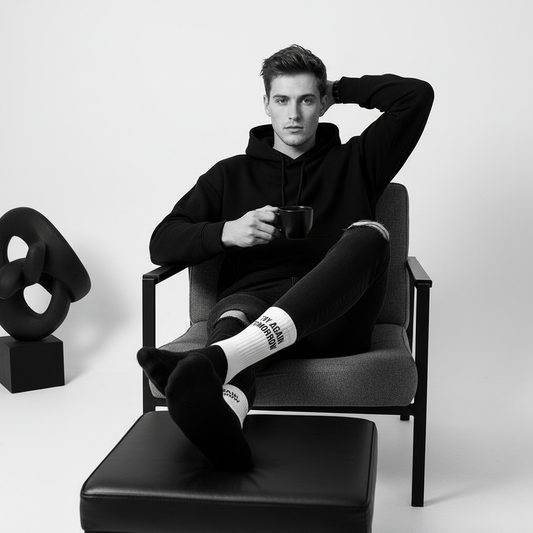 TRY AGAIN TOMORROW Socks on Model