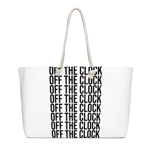 OFF THE CLOCK Co. Statement Weekender Tote