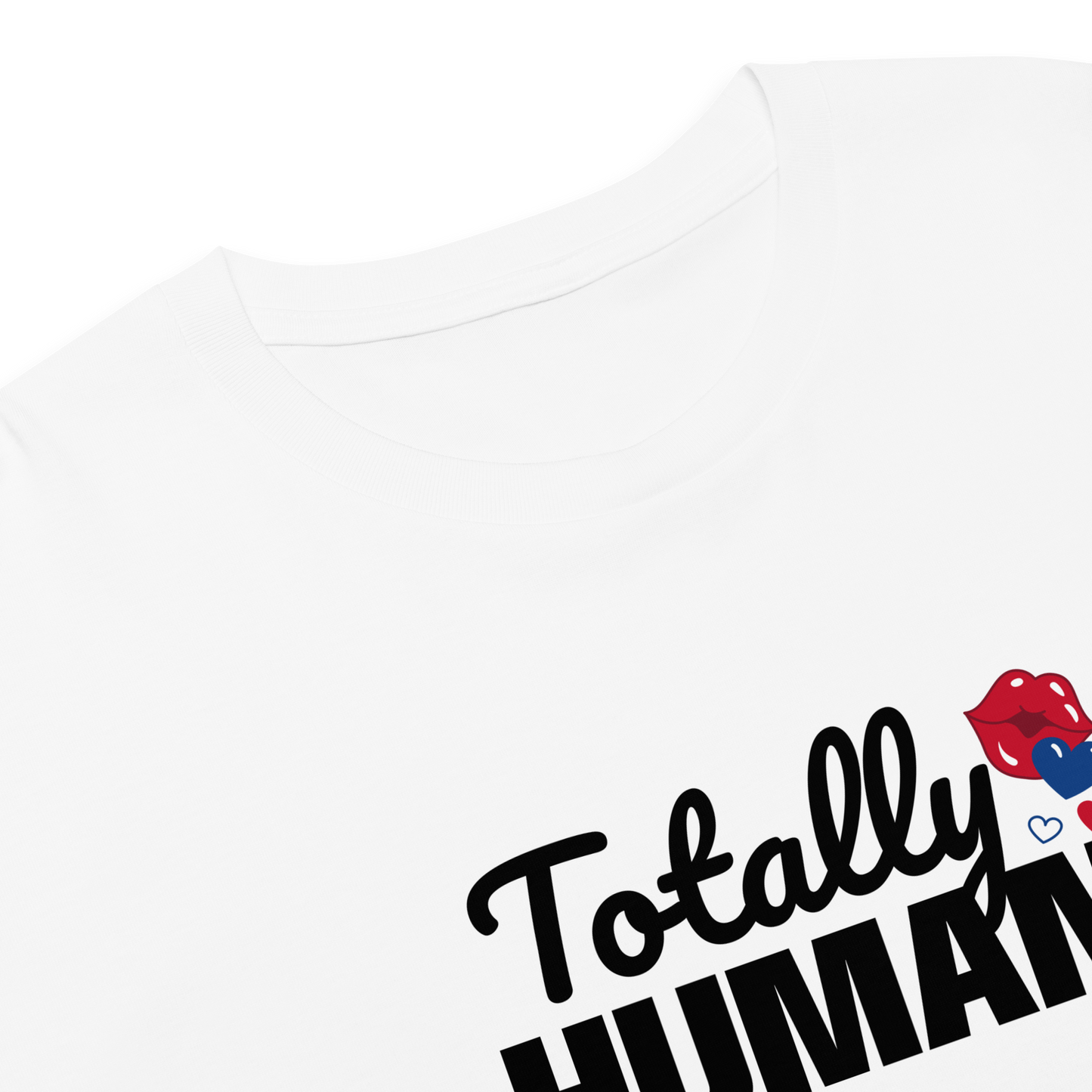 Totally Human Cropped Tee with a Kiss | OFF THE CLOCK Co.